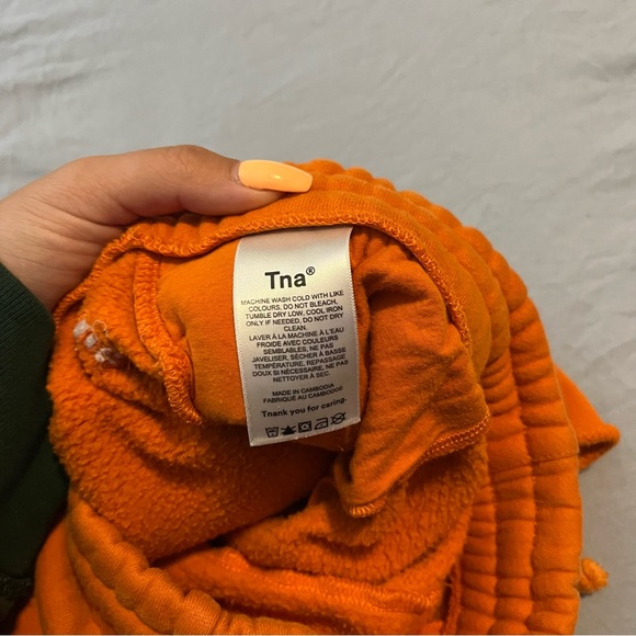 Orange TNA cozy af fleece shorts - Picture 6 of 6